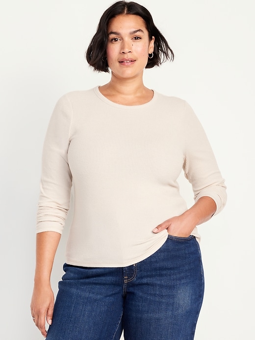 Image number 7 showing, Plush-Knit Long-Sleeve T-Shirt