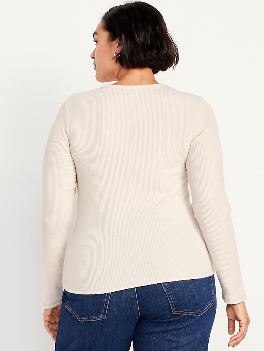 Image number 8 showing, Plush-Knit Long-Sleeve T-Shirt