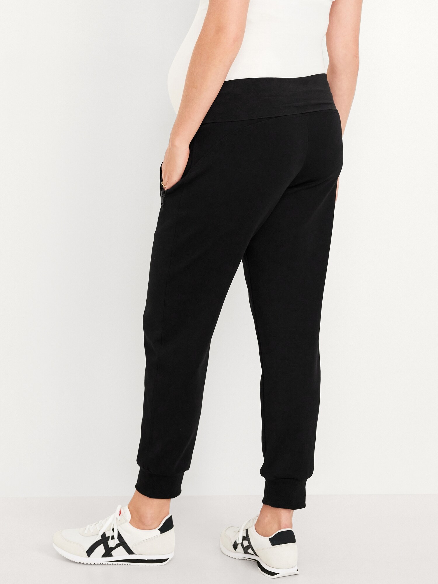 Maternity Dynamic Fleece Rollover Waist Joggers