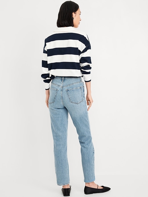 Image number 4 showing, High-Waisted OG Straight Ankle Jeans