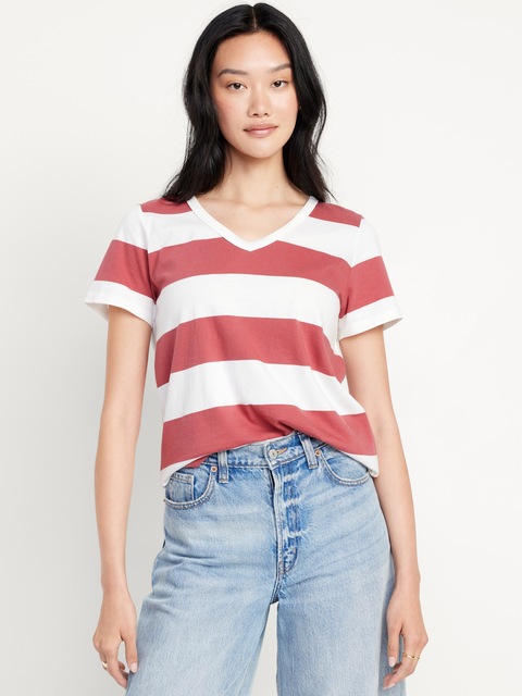 T-SHIRT PASSE-PARTOUT RAYÉ EN TRICOT FLAMMÉ