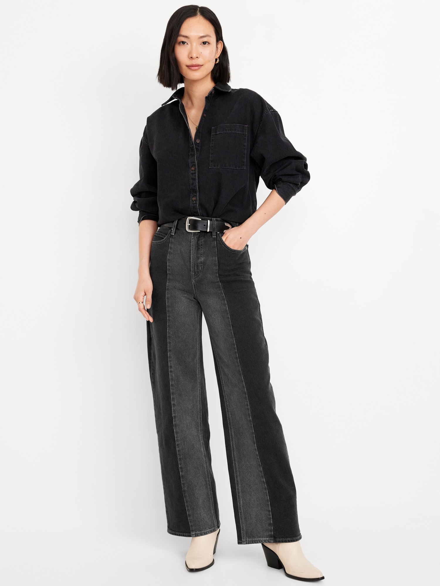 Extra High-Waisted Wide-Leg Jeans