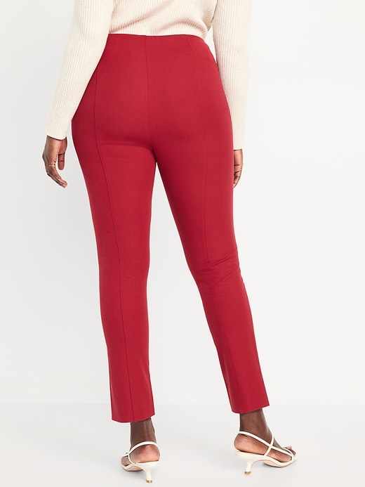 L'image numéro 6 présente Pantalon Pixie élégant ajusté à taille très haute