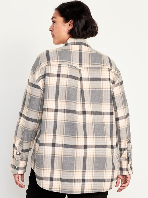 Image number 8 showing, Flannel Boyfriend Button-Down Shirt