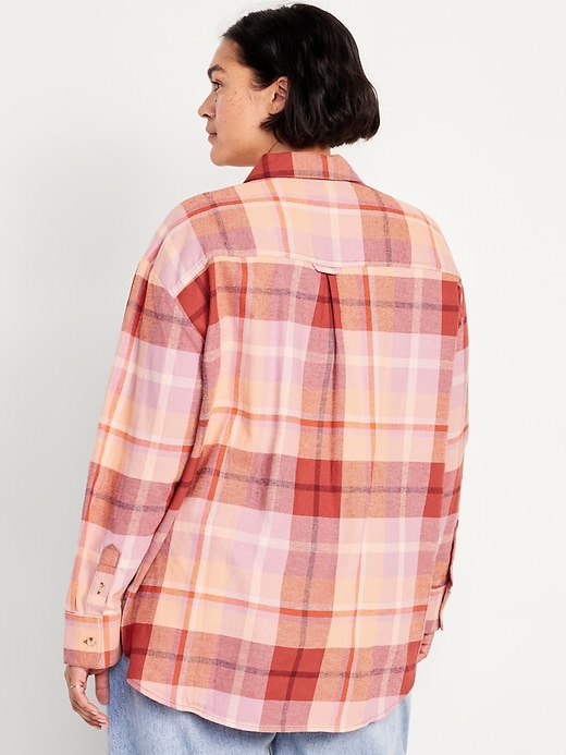 Image number 8 showing, Flannel Boyfriend Button-Down Shirt