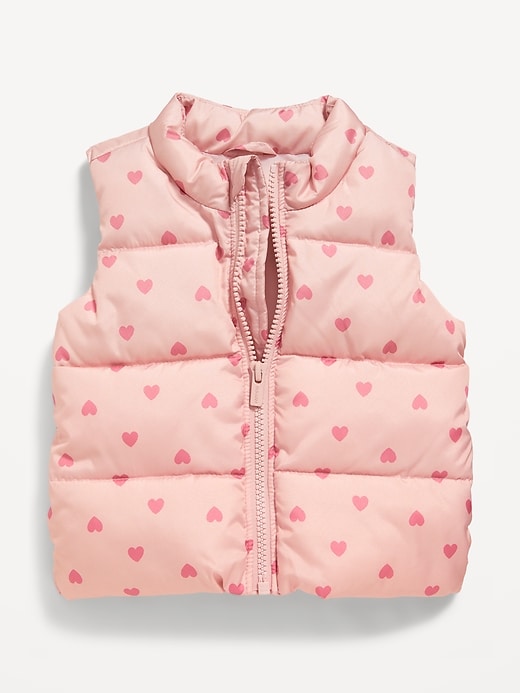 View large product image 1 of 2. Unisex Water-Resistant Quilted Puffer Vest for Baby