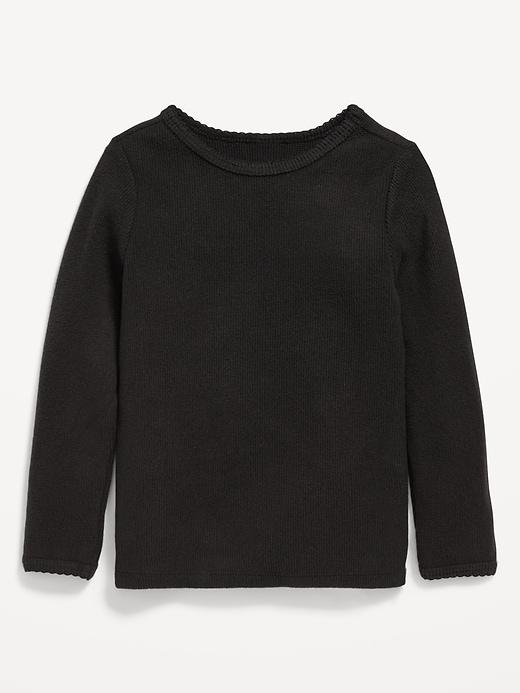 View large product image 1 of 2. Cozy Long-Sleeve Thermal-Knit T-Shirt for Toddler Girls