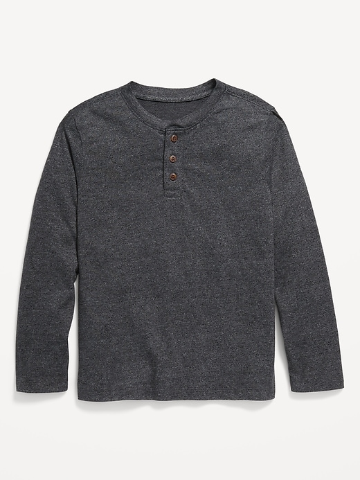View large product image 1 of 1. Softest Long-Sleeve Henley T-Shirt for Boys