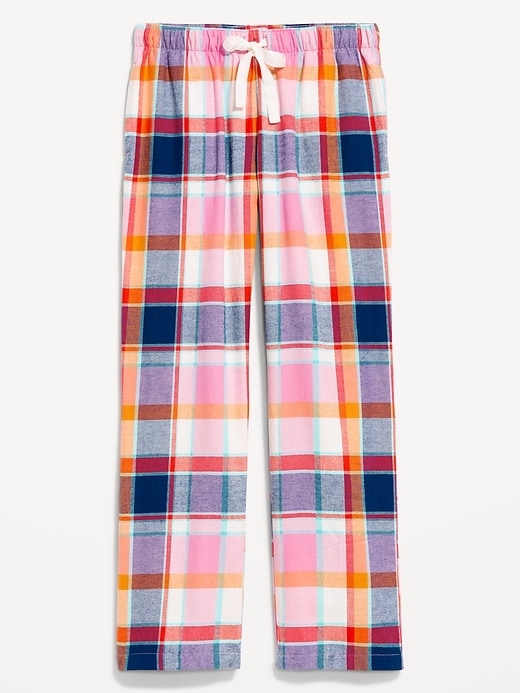 Image number 4 showing, Mid-Rise Flannel Pajama Pants for Women