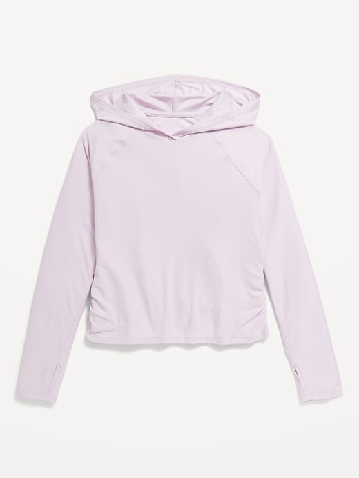 Image number 3 showing, CloudMotion Side-Ruched Hoodie for Girls