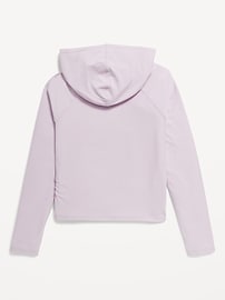 View large product image 4 of 5. CloudMotion Side-Ruched Hoodie for Girls