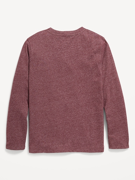 View large product image 2 of 2. Softest Long-Sleeve Henley T-Shirt for Boys