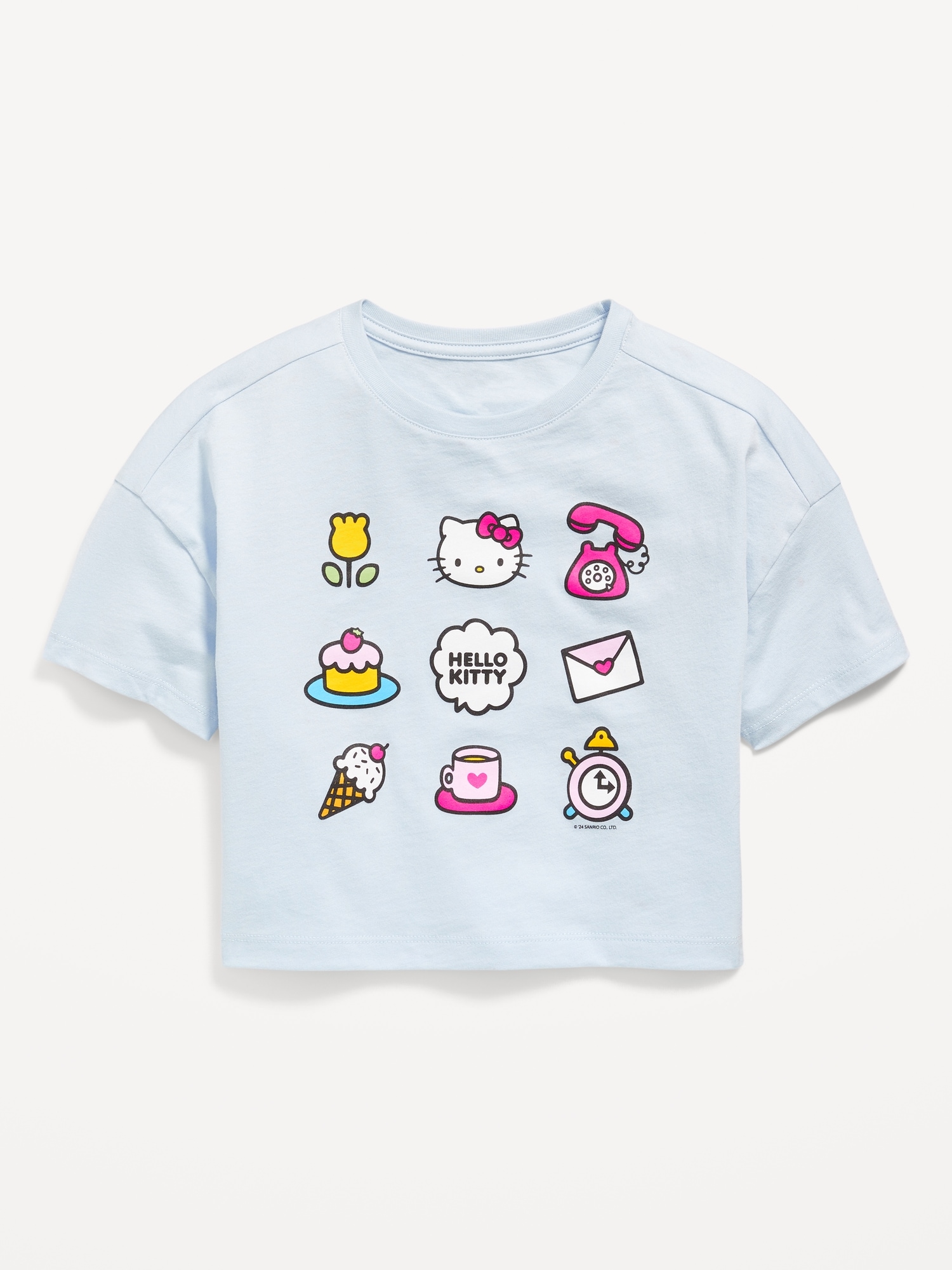 Hello Kitty® Cropped Graphic T-Shirt for Girls