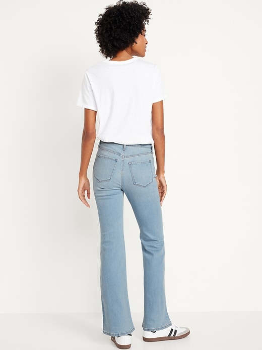 L'image numéro 4 présente Jean Wow évasé à taille haute