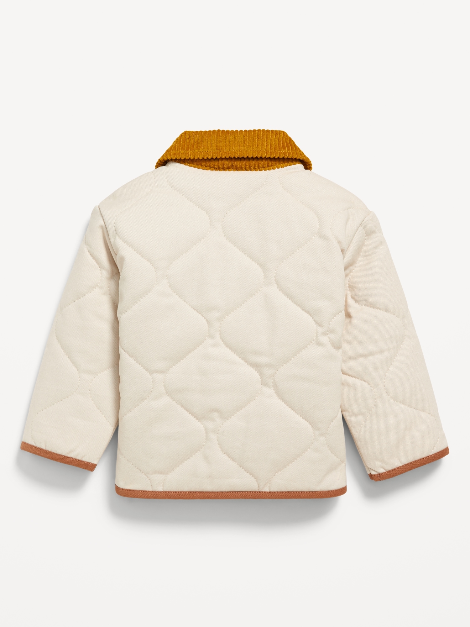 Quilted Corduroy-Trim Shacket for Baby