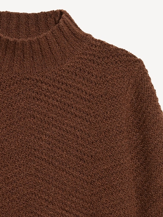 Image number 6 showing, Mock-Neck Crop Sweater