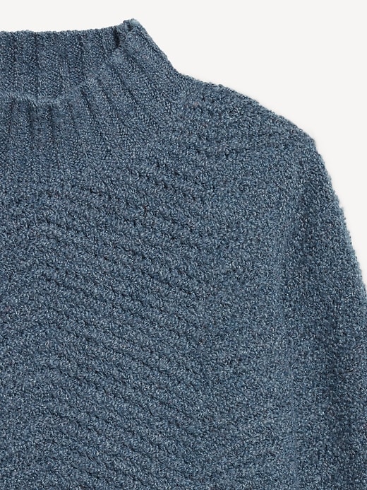 Image number 6 showing, Mock-Neck Crop Sweater