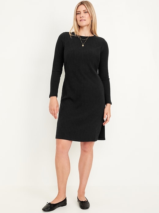 Image number 1 showing, Maternity Long-Sleeve Nursing Dress