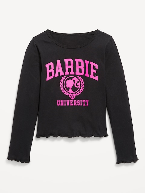 T-shirt à imprimé sous licence avec bordure ondulée pour fille