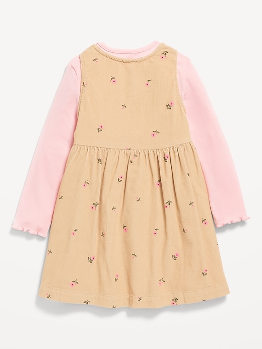 View large product image 2 of 4. Printed Sleeveless Corduroy Dress and Top Set for Toddler Girls