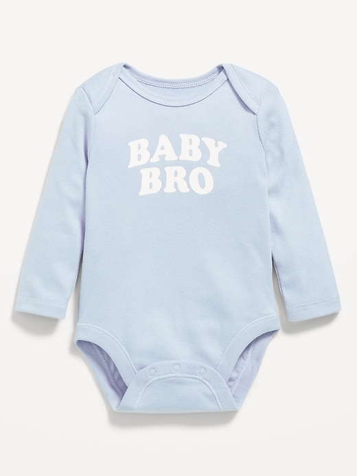 View large product image 1 of 1. Long-Sleeve Graphic Bodysuit for Baby