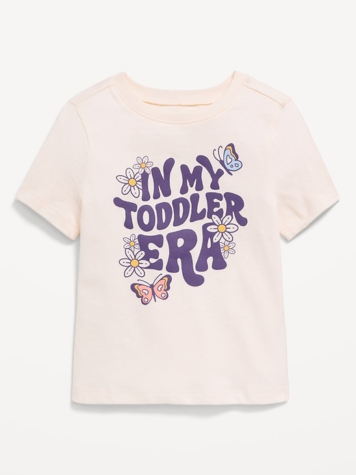 Voir une image plus grande du produit 1 de 1. T-shirt à manches courtes à imprimé pour toute-petite fille