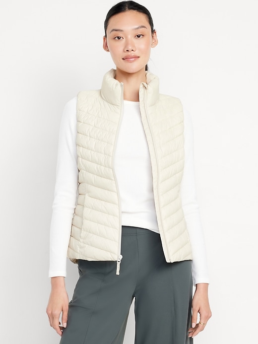 Image number 1 showing, Narrow-Channel Puffer Vest