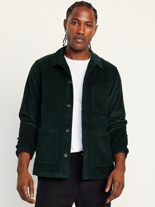 Dark green cord jacket best sale