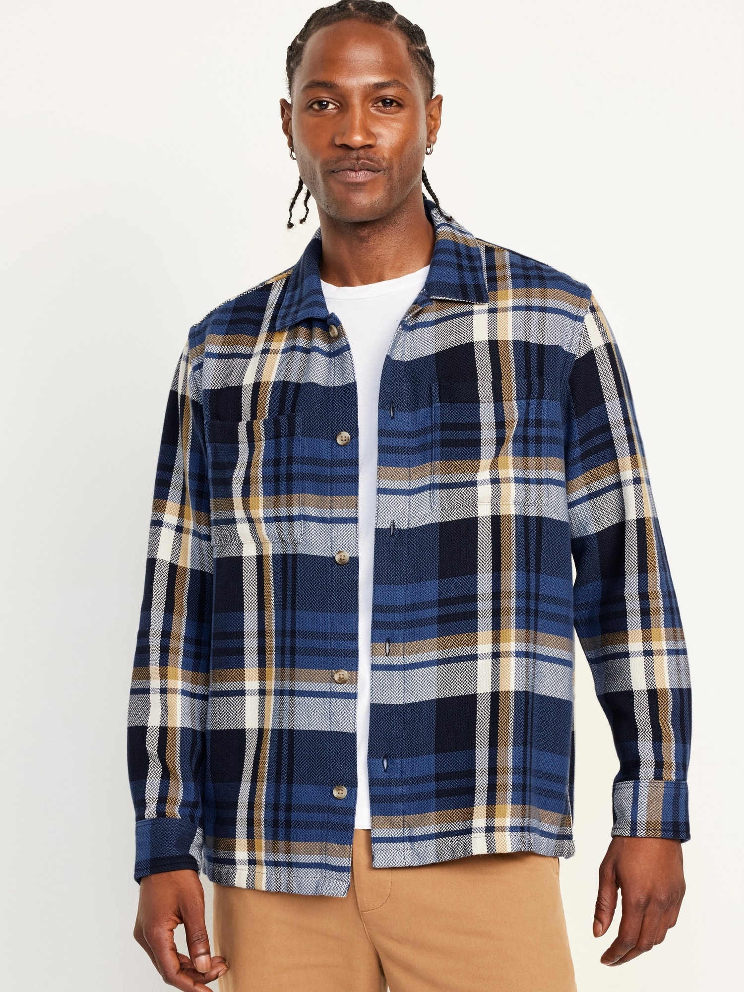 Heavyweight Plaid Flannel Shirt - Multi