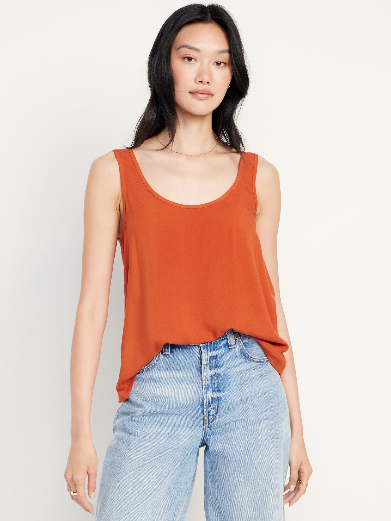 Sleeveless Shell Tank