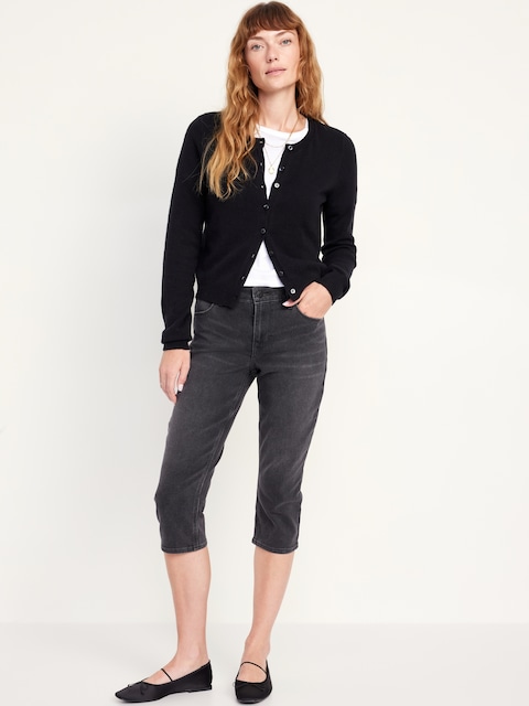 Capri Wow à taille mi-basse en denim