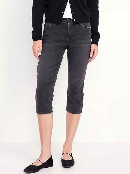 Image number 3 showing, Mid-Rise Wow Capri Jeans