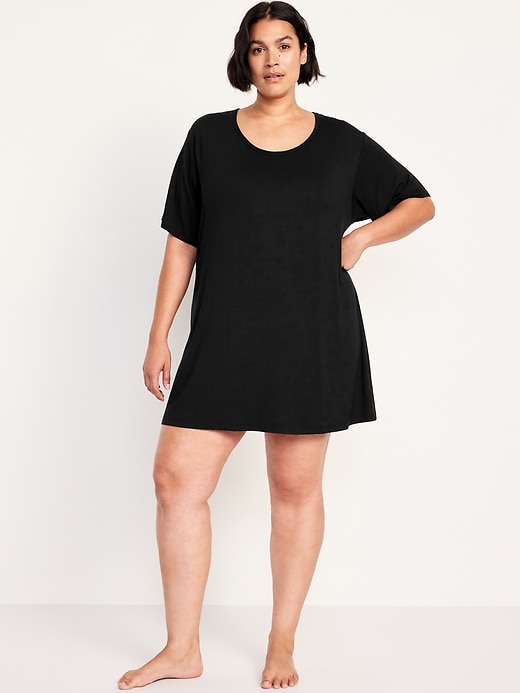 Image number 7 showing, Knit Jersey Pajama Sleep Shirt