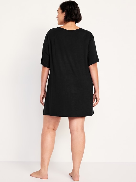 Image number 8 showing, Knit Jersey Pajama Sleep Shirt
