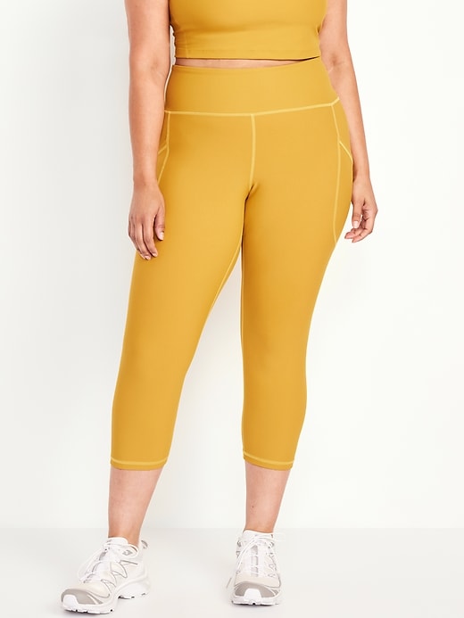 Image number 6 showing, High-Waisted PowerSoft Crop Leggings