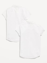 View large product image 3 of 5. School Uniform Short-Sleeve Shirt 2-Pack for Girls