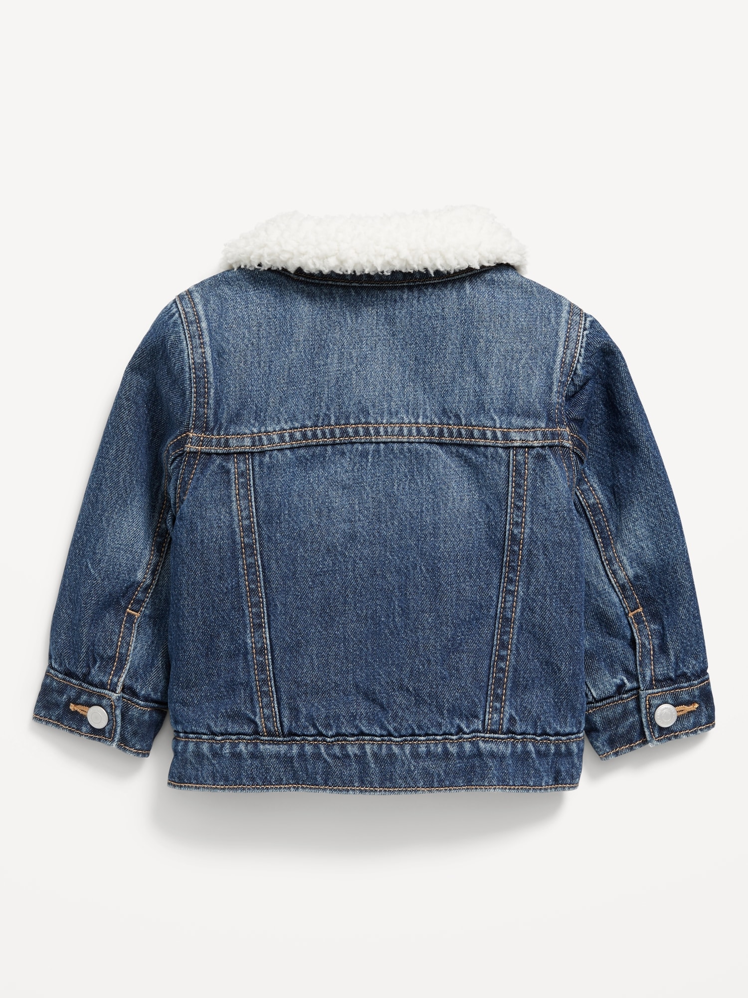 Unisex Sherpa-Lined Jean Jacket for Baby