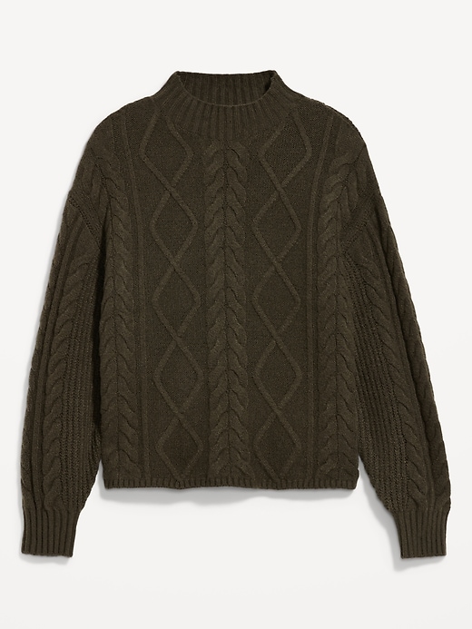 Image number 4 showing, SoSoft Crop Cable-Knit Sweater