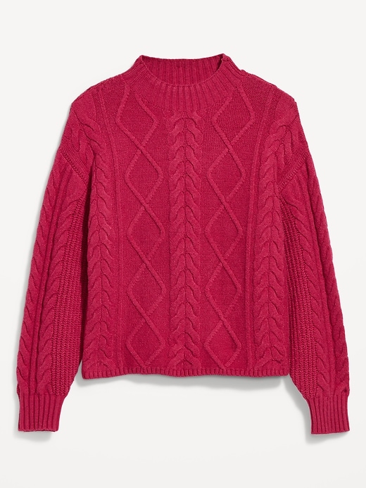 Image number 4 showing, SoSoft Crop Cable-Knit Sweater