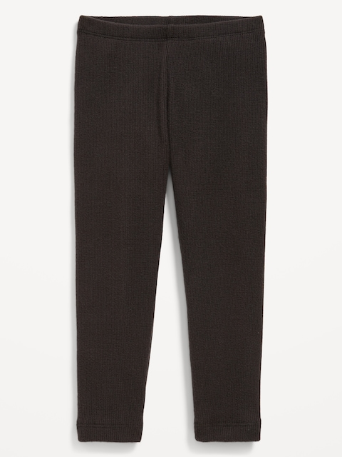 Legging douillet en tricot isotherme pour toute-petite fille