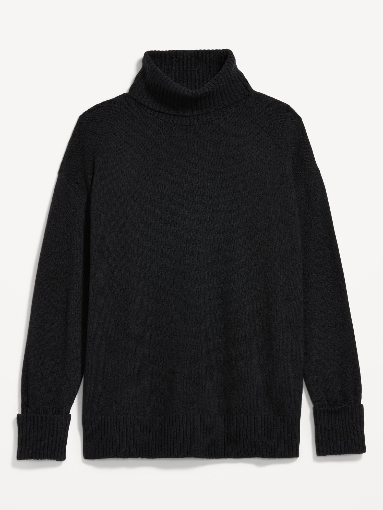 Black turtleneck tunic hotsell