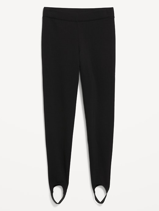 Image number 6 showing, High-Waisted Fleece-Lined Stirrup Leggings