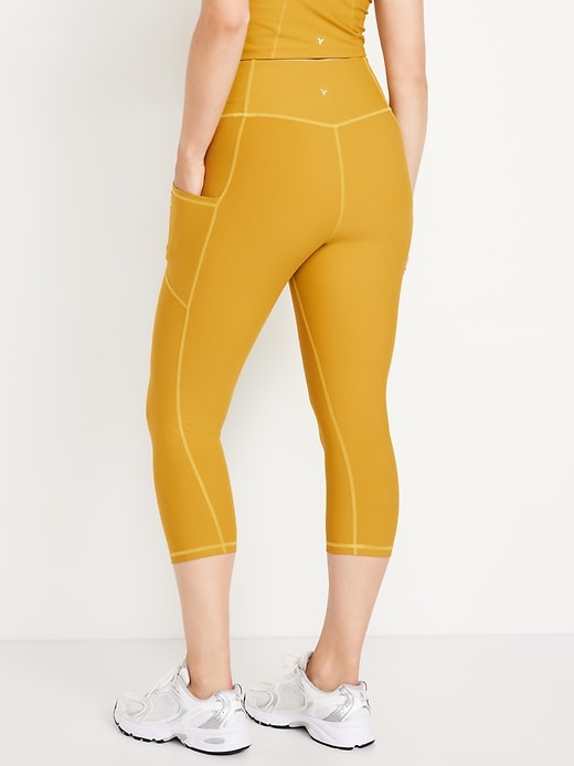 Image number 5 showing, High-Waisted PowerSoft Crop Leggings