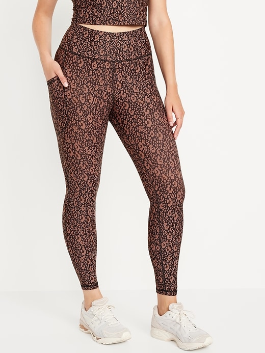 L'image numéro 4 présente Legging PowerSoft à taille haute longueur 7/8