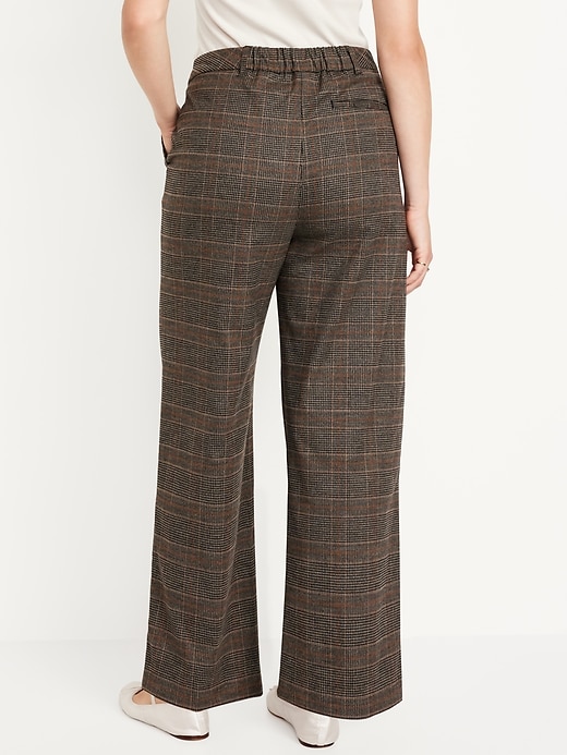 Image number 4 showing, Extra High-Waisted Taylor Wide-Leg Trouser Pants