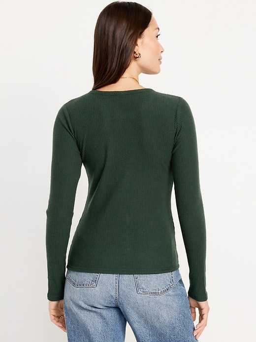 Image number 2 showing, Plush-Knit Long-Sleeve T-Shirt