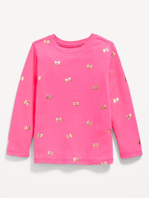 View large product image 1 of 1. Printed Long-Sleeve T-Shirt for Toddler Girls