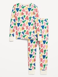 View large product image 3 of 4. Gender-Neutral Graphic Snug-Fit Pajama Set for Kids