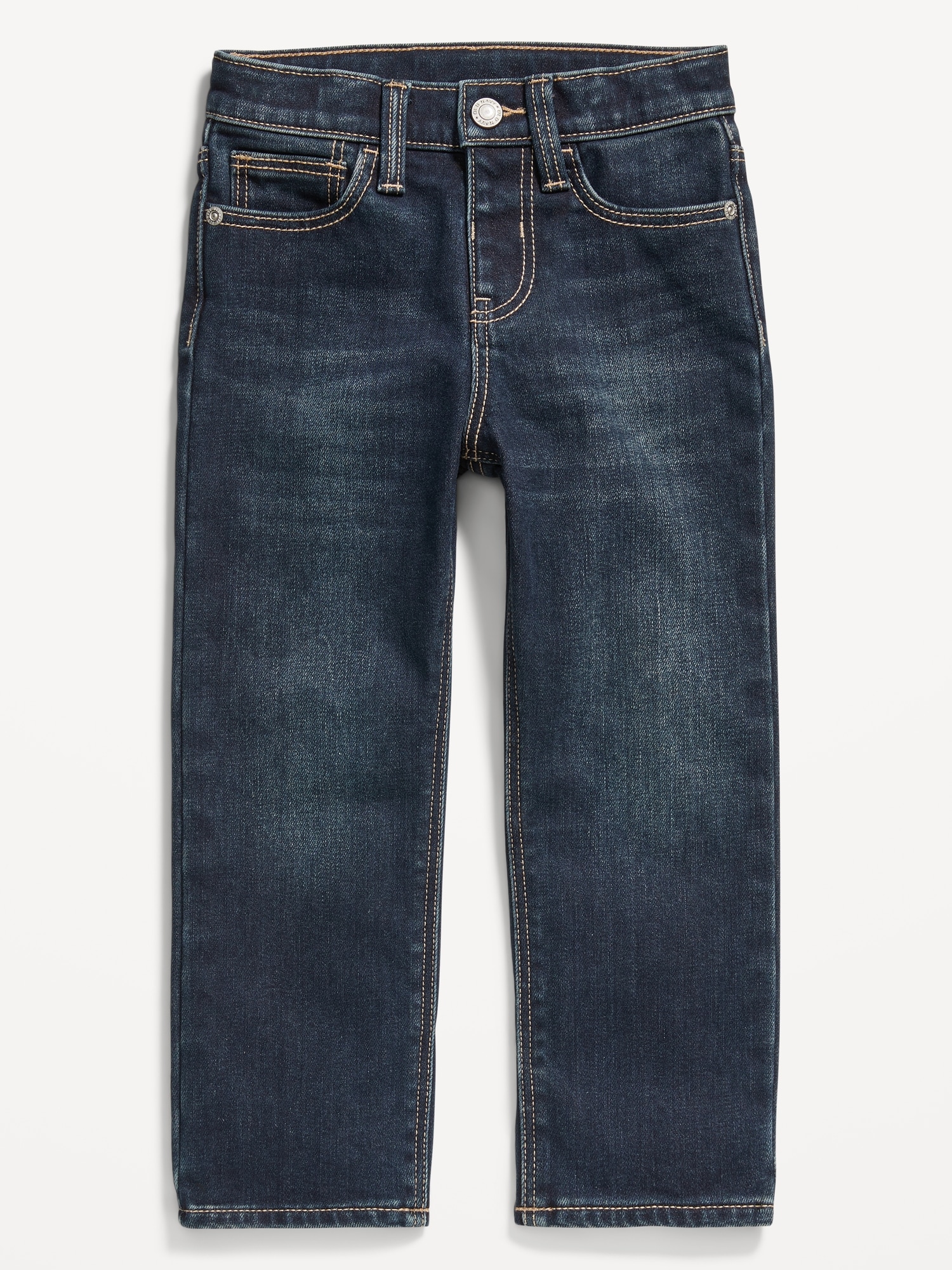 Built-In Warm Straight Jeans for Toddler Boys