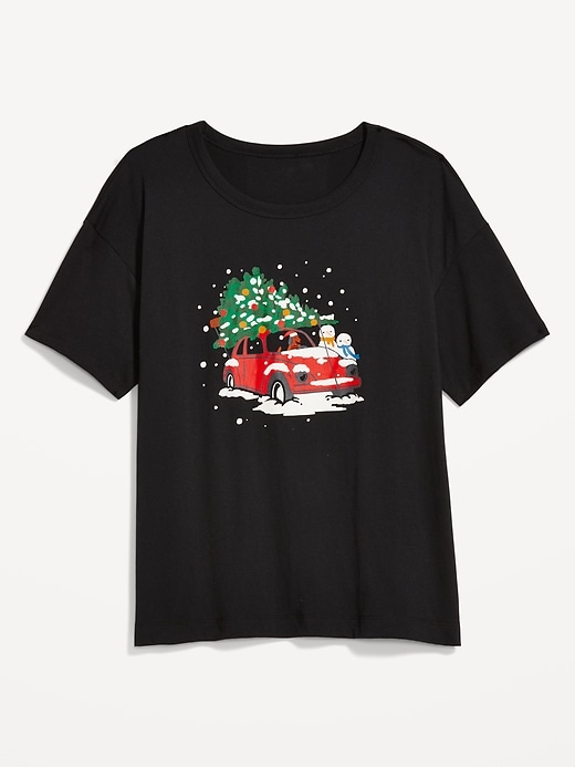 Image number 4 showing, Matching Holiday-Graphic T-Shirt for Women